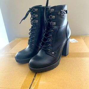 GUESS 3” Black Boots